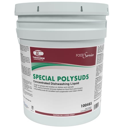 Theochem SPECIAL POLYSUDS - 5 GL PAIL, Manual Dishwashing Liquid 100485-99990-1P